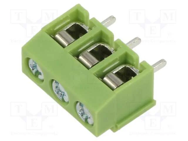 Pcb Bloco Terminal, Angulares 90, 5mm, Faixas: 3, para Pcb, 10a