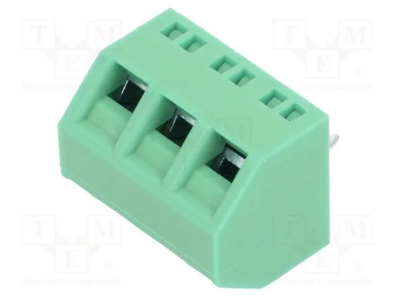 PCB bloco terminal, angulares 45, 5mm, faixas: 3,.