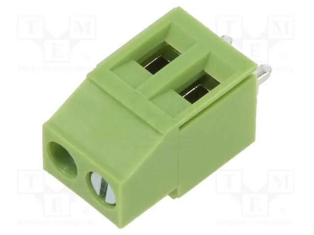 Pcb Bloco Terminal, Angulares 90, 5mm, Faixas: 2, para Pcb, Verde