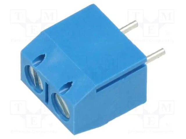 Pcb Bloco Terminal, Angulares 90, 5mm, Faixas: 2, para Pcb, Azul