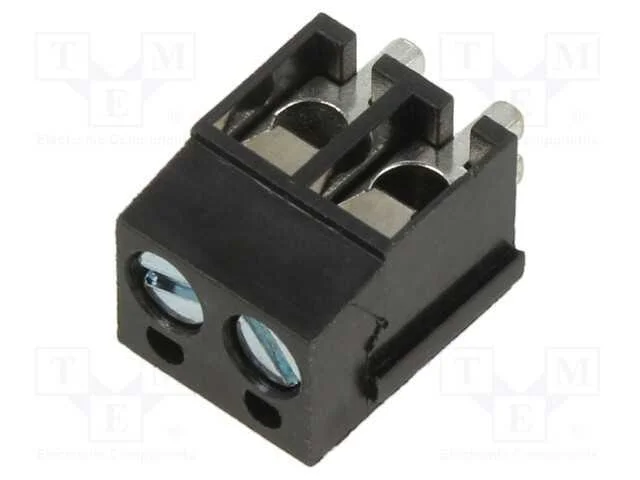 PCB bloco terminal, angulares 90, 5mm, faixas: 2,.
