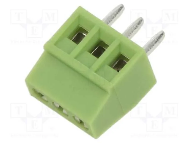 Pcb Bloco Terminal, Angulares 90, 2,54mm, Faixas: 3, para Pcb