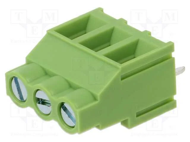 Pcb Bloco Terminal, Angulares 90, 6,35mm, Faixas: 3, para Pcb