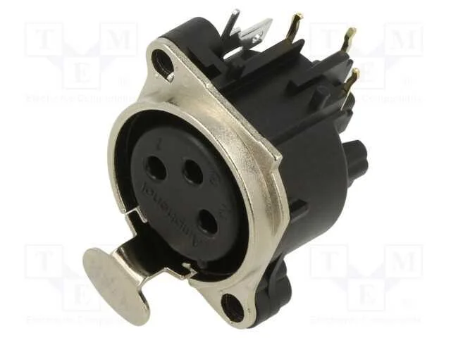 3 Pole B Type Female Horizontal Pcb