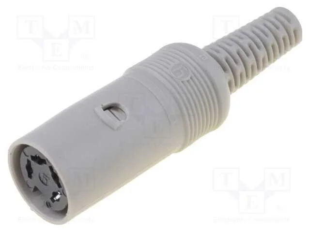 Ficha, Din, Fêmea, Pin: 4, Sistema: 216, Simples, com Cabo, Solda