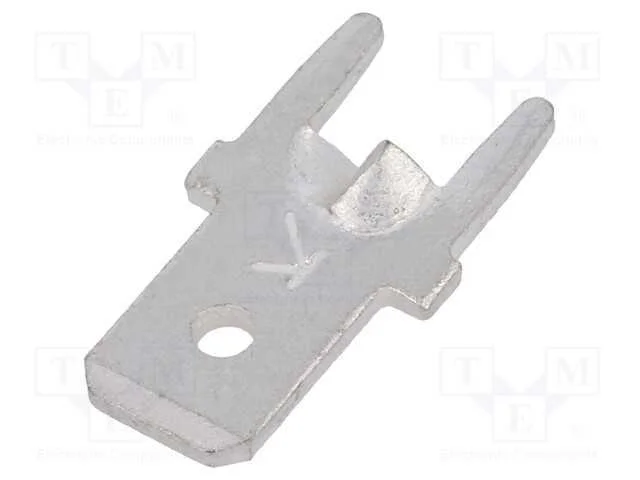 Conetor: plano, 4,8mm, 0,8mm, fêmea, THT, latão, .