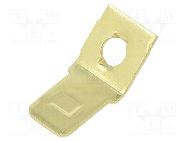 Conetor: plano, 6,4mm, 0,8mm, fêmea, M3, roscado,.