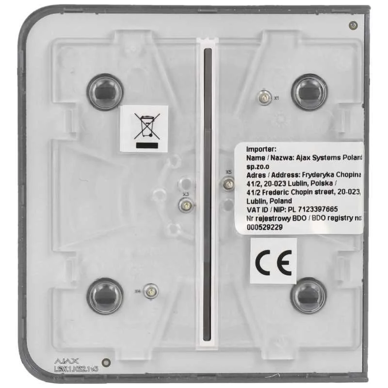 Panel Táctil para Interruptor de Luz Doble - Comp.