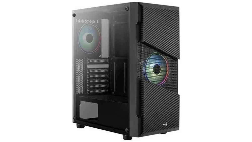 Aerocool Geh Midi Menace Rgb/Tg Black Microatx/Atx/Miniitx