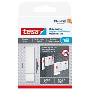 Tesa Klebestreifen Tapete & Putz Bis 1kg                6st.