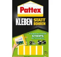 Pattex Kleben Statt Bohren, Klebestrips, Ablösbar, 10 St