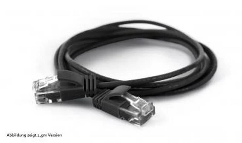 Wantec Patchcord Utp Cat6a D=2,8mm 0,25m Preto