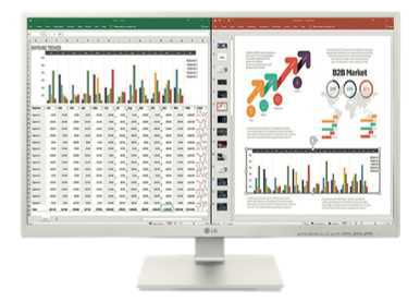 Monitor Profesional Lg 27bk55yp-W 27"/ Full Hd/ Multimedia/ Blanco