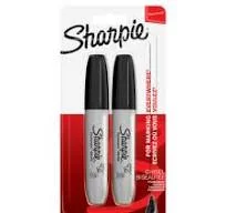 Sharpie Marker Keilspitze Chisel 1.5-4.5mm Schwarz 2er Blister