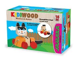 Jamara Holzspielzeug Kidiwood Katze        Nachziehbar  1,5+