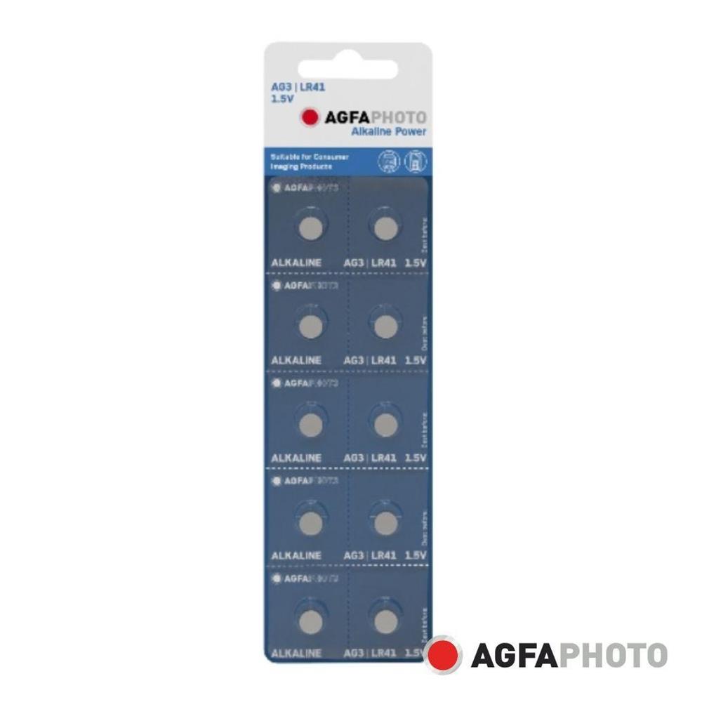 Agfaphoto Batterie Knopfzelle Lr41  V3ga 1.5v Alkaline 10st.