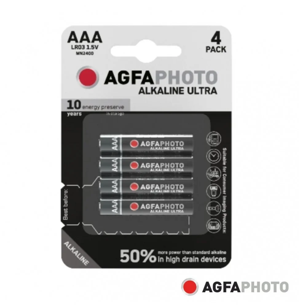 Agfaphoto Batterie Alkaline Ultra -AAA Lr03 Micro       4st.