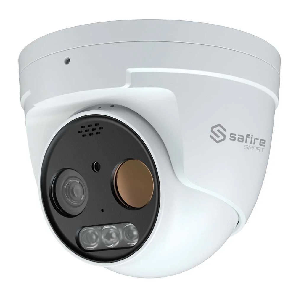 Câmara Térmica Dual Turret Ip Safire Smart - Sensor Térmico 256x192 Vox  Lente 3.2 Mm - Sensor Ópti
