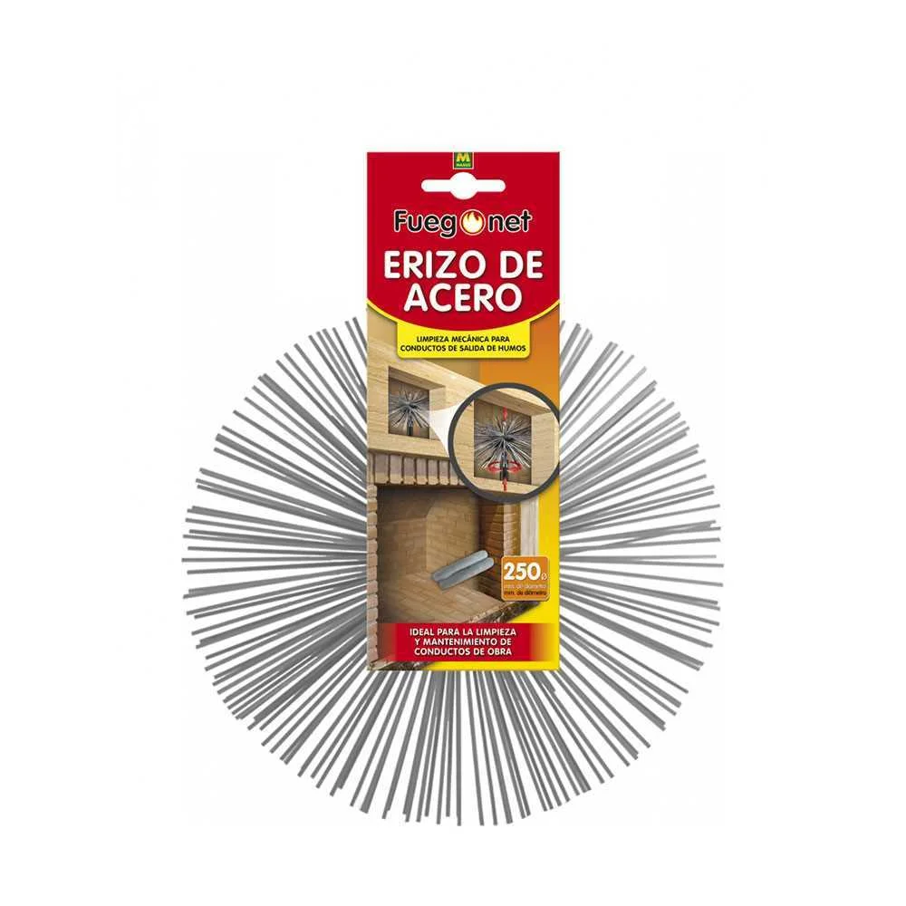 Ouri&ccedil;o de A&ccedil;o para Limpar Fuligem &Oslash;250mm Fuegonet.