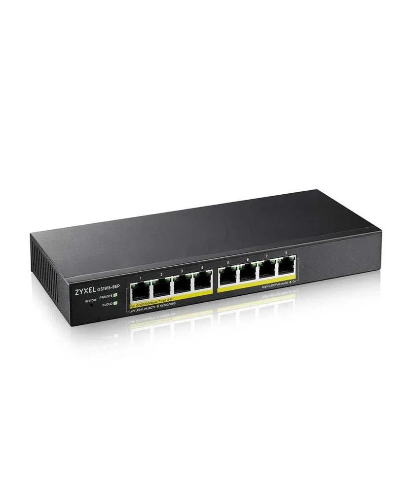 Zyxel Gs1915-8ep 8-Port Gbe Poecpnt