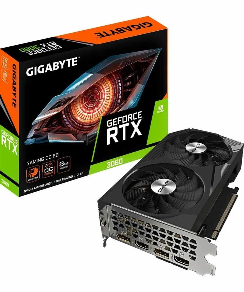 Vga Gigabyte Gv-N3060gaming Oc-8gd 2.0,Nv,Rtx3060.