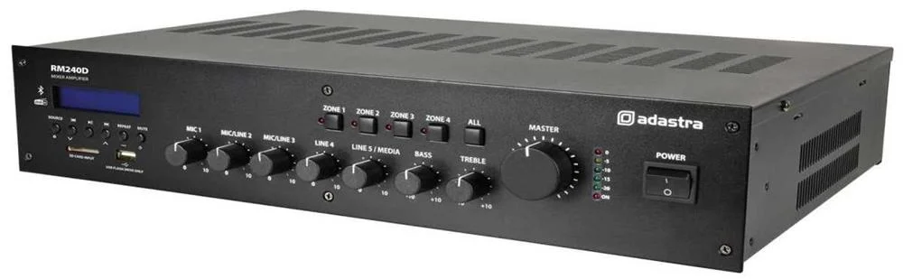 Amplificador 100v Dab+ Bt Usb/Sd Rm240d