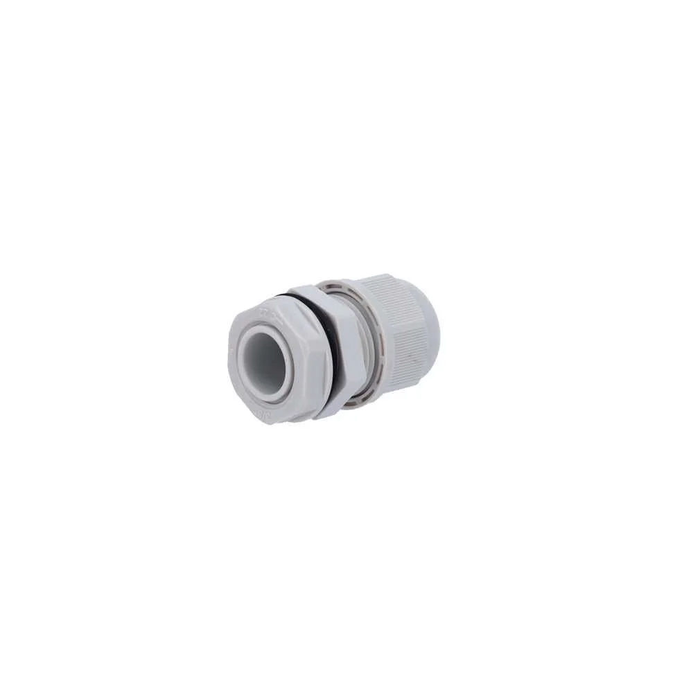 Racor Impermeable - Plástico - Diámetro  5~10mm - Ip68 - Color Gris