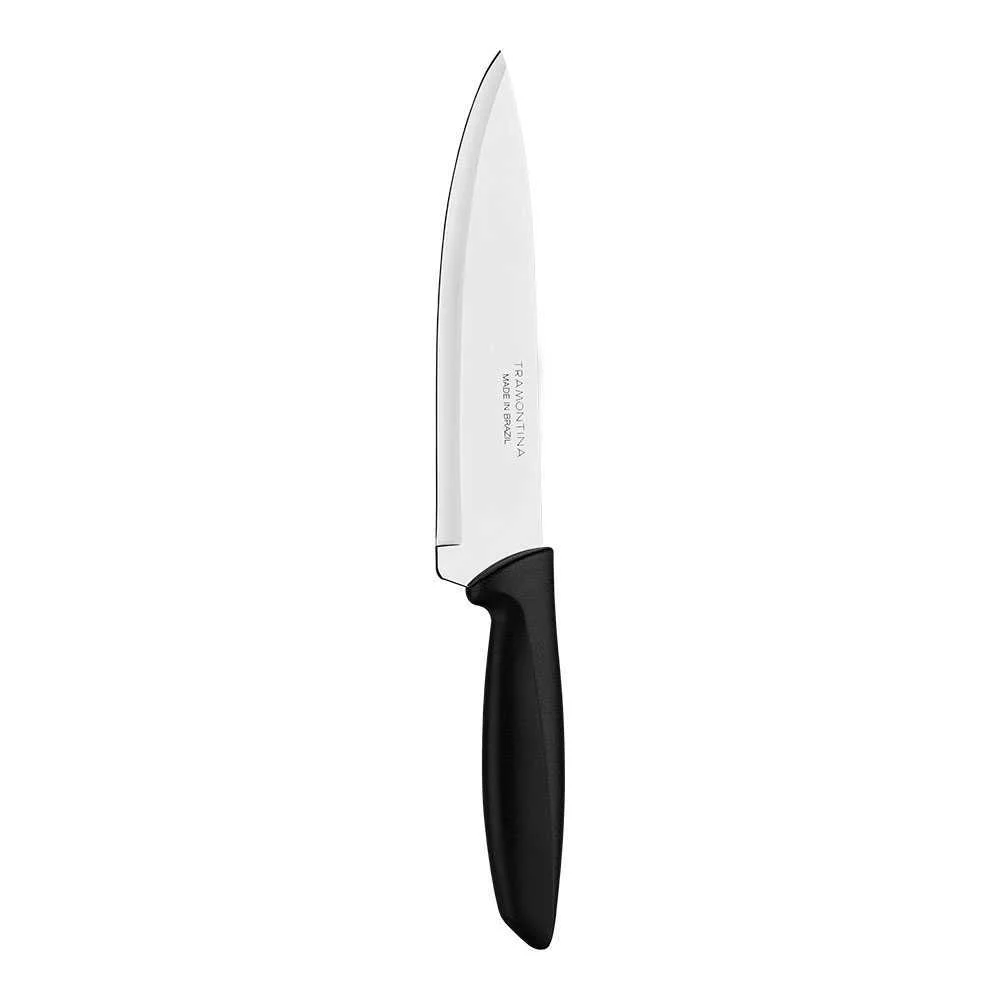 Faca Chef 7" Plenus Preto Tramontina