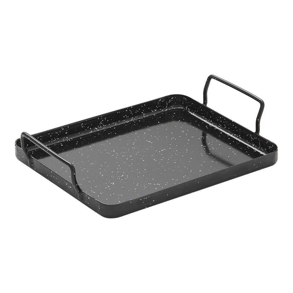 Bandeja de Aço Esmaltado para Forno 26x30x2cm Vaello