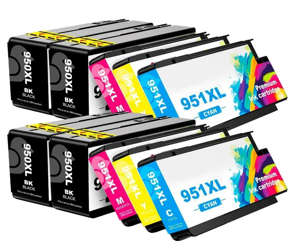 Conjunto 10 Tinteiros HP 950 XL / 951 XL Compatív.