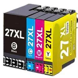 Conjunto 5 Tinteiros Epson 27 Xl Compatíveis