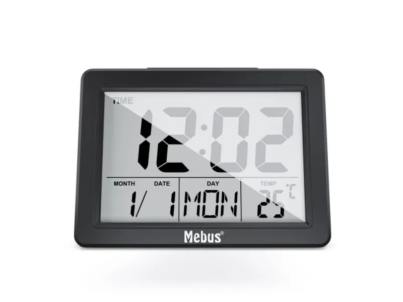 MEBUS 25739 DESPERTADOR DESPERTADOR QUARTZ PRETO