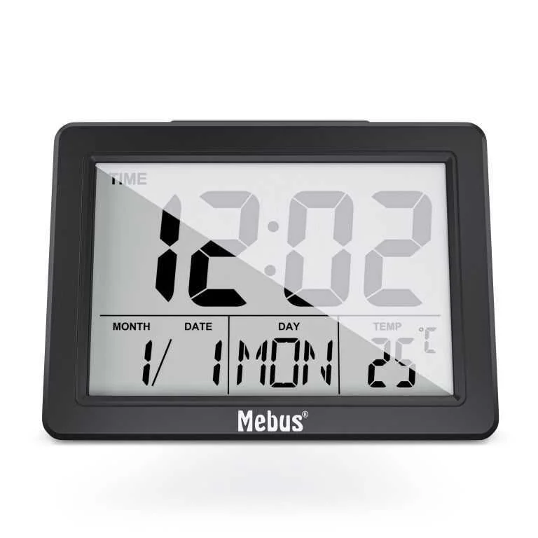MEBUS 25739 DESPERTADOR DESPERTADOR QUARTZ PRETO