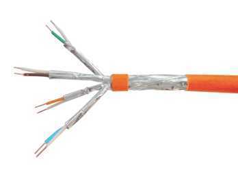 EQUIP 187321 CABO DE REDE LARANJA 100 M CAT7 S/FT.