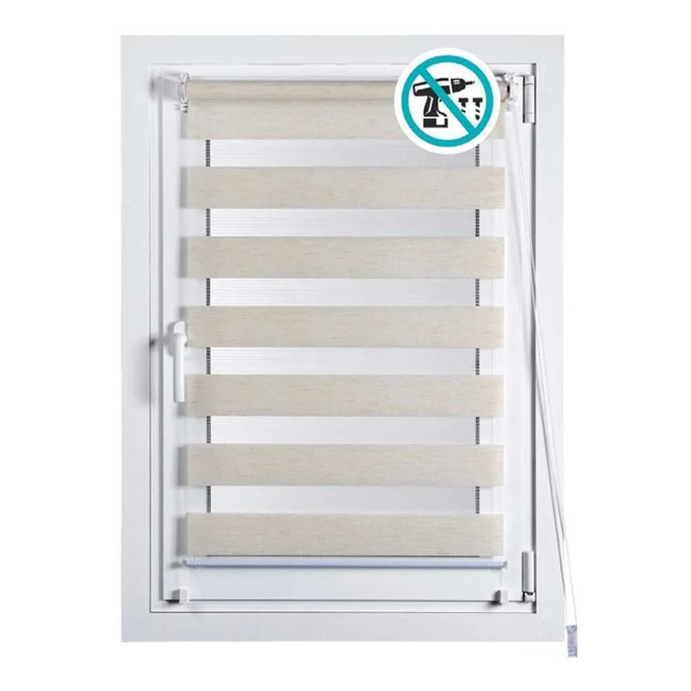 Estore de Rolo Cup&Fix Noite&Dia Linho 120x180cm