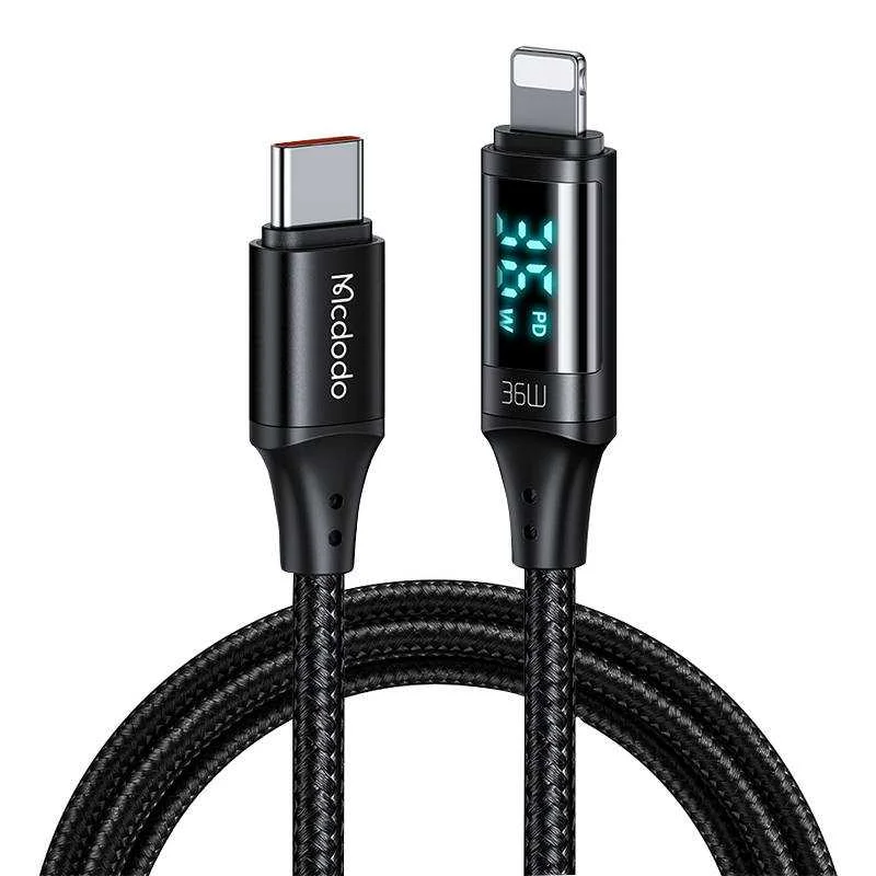 Cabo Mcdodo CA-1030 USB-C/Lightning 36W 1.2M Preto