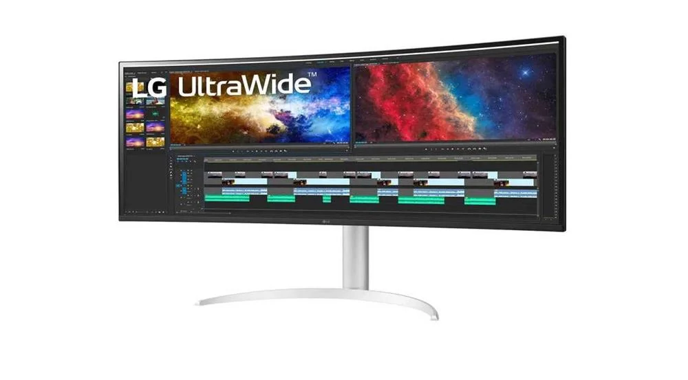 Lg 38" 38bq85c-W Ultrawide Curved Qhd Hdmi Dp Usb Ips 21:9
