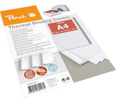 PEACH 313312 CAPA PARA ENCADERNAÇÃO A4 BRANCO 20 .