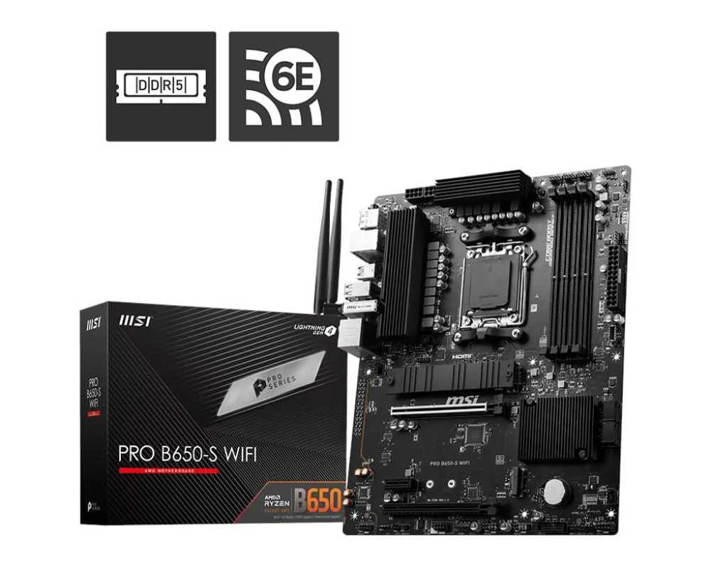 Msi Pro B650-S Wifi                  (B650,Am5,Atx,Ddr5)