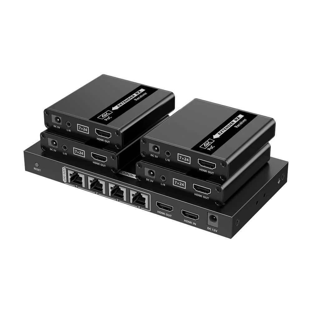 Separador-Extensor Hdmi1x4 - 1 Transmissor / 4 Re.
