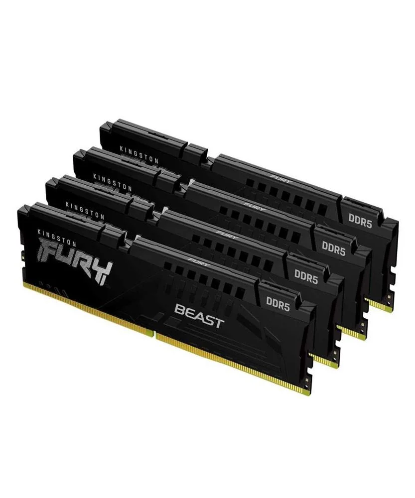 Kingston Technology Fury Beast Black Xmp Memory Module 128 Gb 4 X 32 Gb Ddr5 5200 Mhz