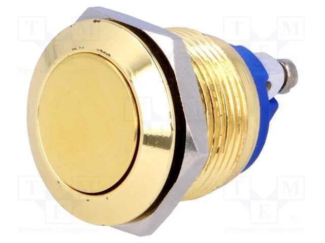 Interruptor: Antivandalismo, Pos: 2, Spst-No, 2a/36vdc, Ip65, 19mm