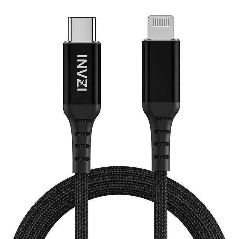 Invzi Kabel Usb-C Na Lightning, Mfi, 2 M (Cerný)