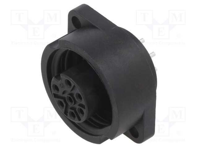 Conector: Redondos, 692,693,Rd24, 250v, Pin: 7, Tomada, Fêmea, Solda