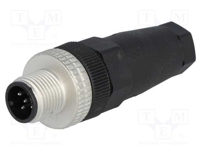 Ficha, M12, Pin: 5, Macho, Código A-Devicenet / Canopen, com Cabo