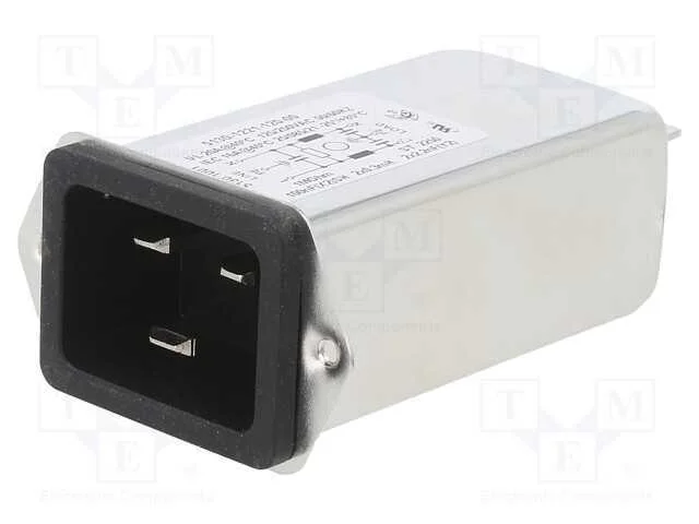 Conector: de alimentação, tomada, macho, 20A, 250.