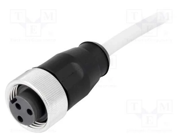 Ficha, 7/8", 1,5m, Fêmea, Pin: 3, Simples, com Cabo, Pvc