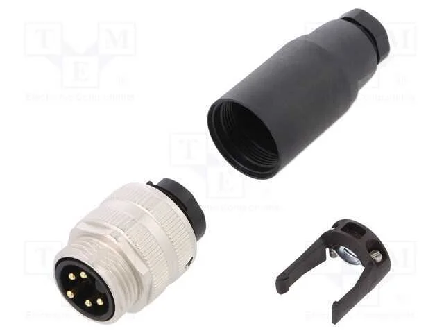 Ficha, 7/8", Macho, Pin: 5, Simples, com Cabo, 9a, Ip67, 250v, 6÷8mm