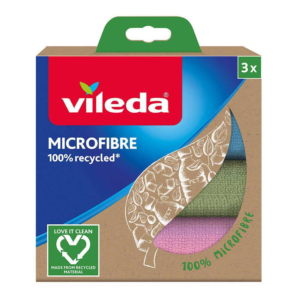 Pano de Microfibra 100% Reciclada 3 Unid 168310 V.