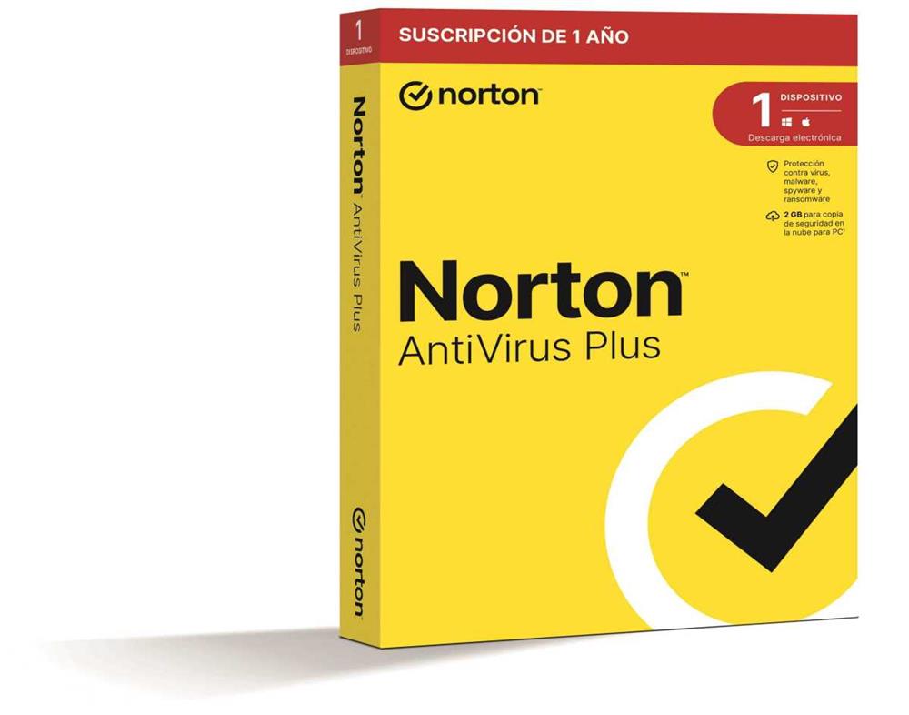 Norton Antivirus Plus 2gb Es 1 User 1 Device 12mo